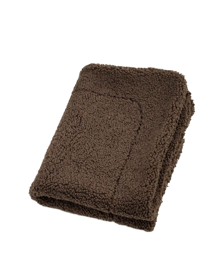 Lillabel Hygge Bouclé Hundedecke Schokoladenbraun Hundedecke Teddyfleece waschbar