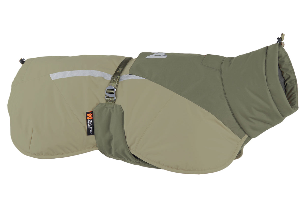 Non-stop dogwear® Glacier Wool Jacket 3.0 Green Wintermantel Hund 