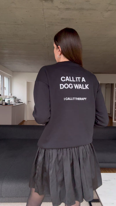 LEVEY Pullover Call it a dog walk Pullover für Hundebesitzer Pullover Hund 